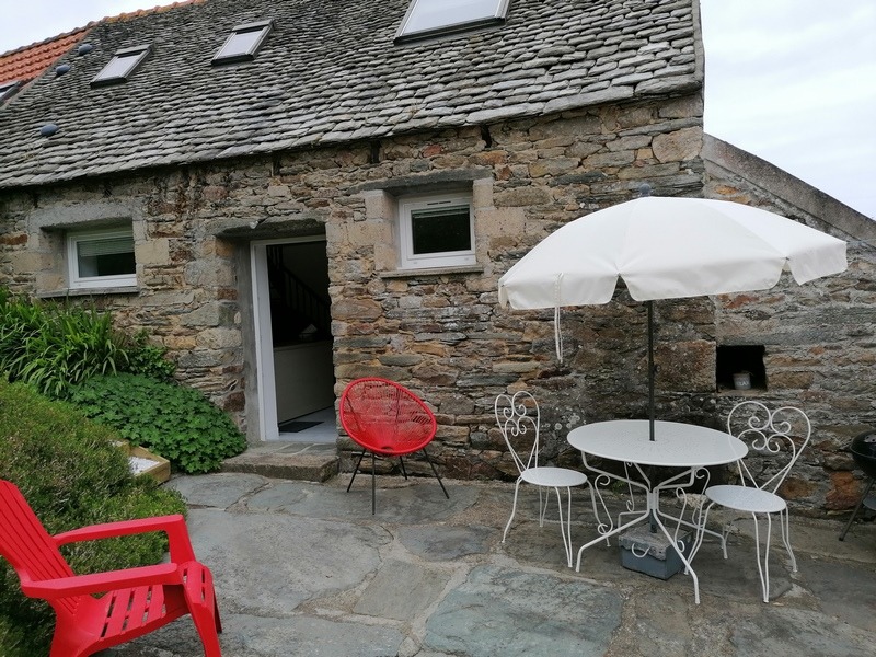 Terrasse du gîte "l'Arbre à galets" - Hameau de Keryar