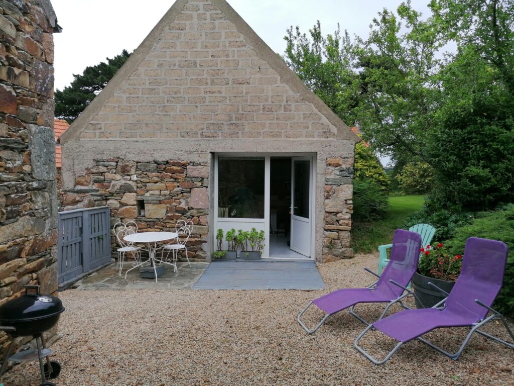 Terrasse du gîte "Jardin d'Hiver" - Hameau de Keryar